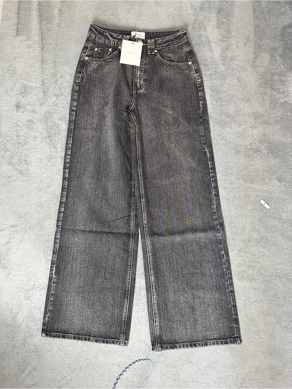 DISSH Reagan 2.0 Black Slouchy Jean Women Size 8 US 4 Washed Black NWT - Picture 7 of 12